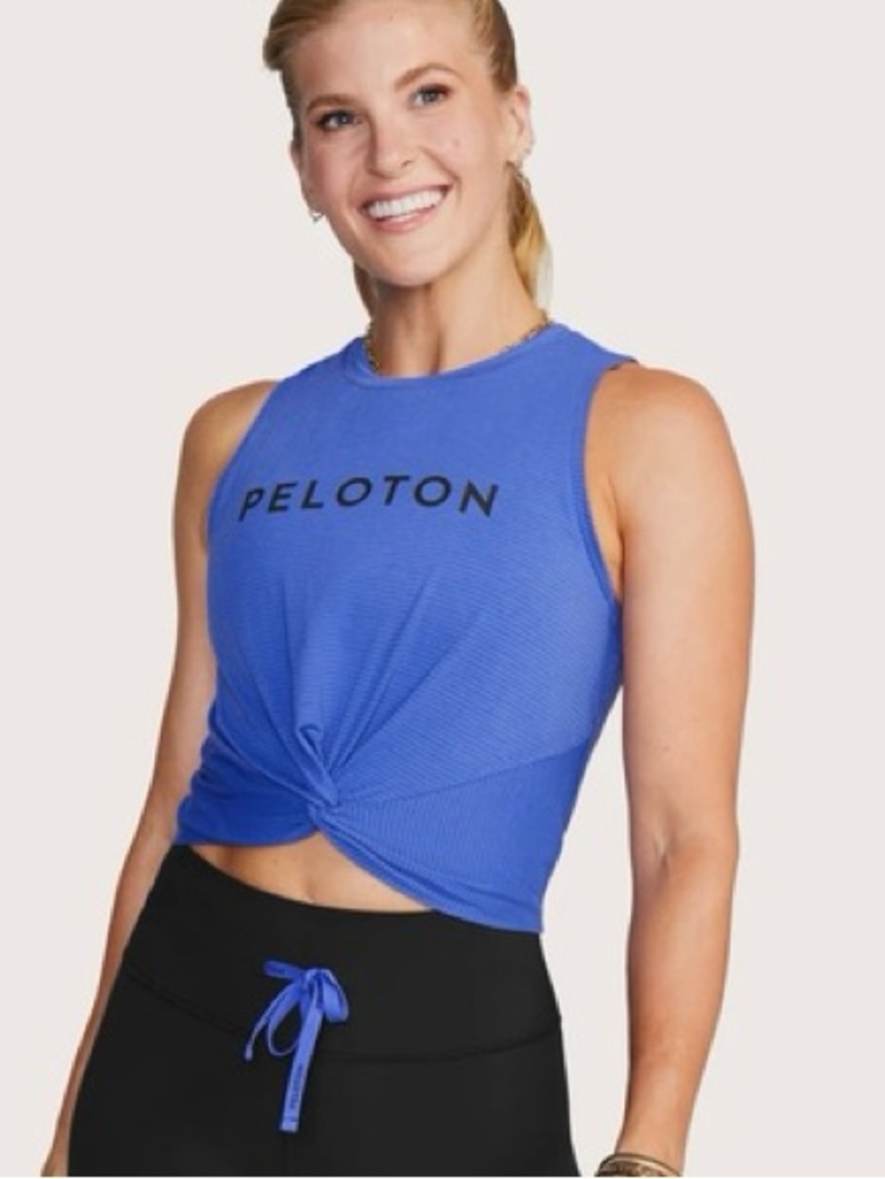NWOT Peloton Lite Lines Twist Front Tank